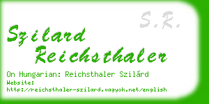 szilard reichsthaler business card